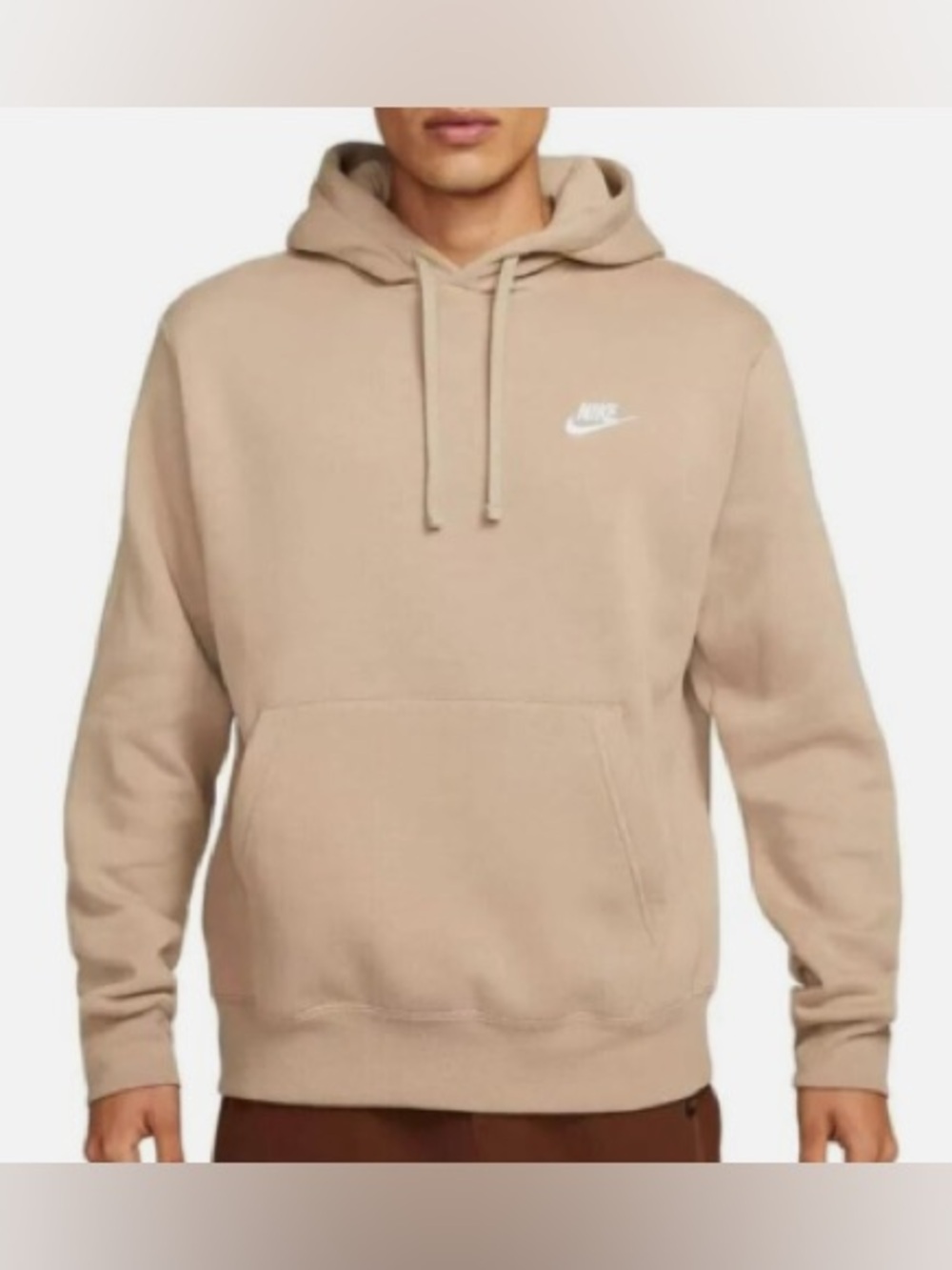 Nike Men's Tan Pullover Hoodie EUC Size M